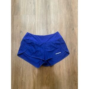 Patagonia Strider Pro Running Shorts Womens XS Royal Blue 3.5" Inseam Trail